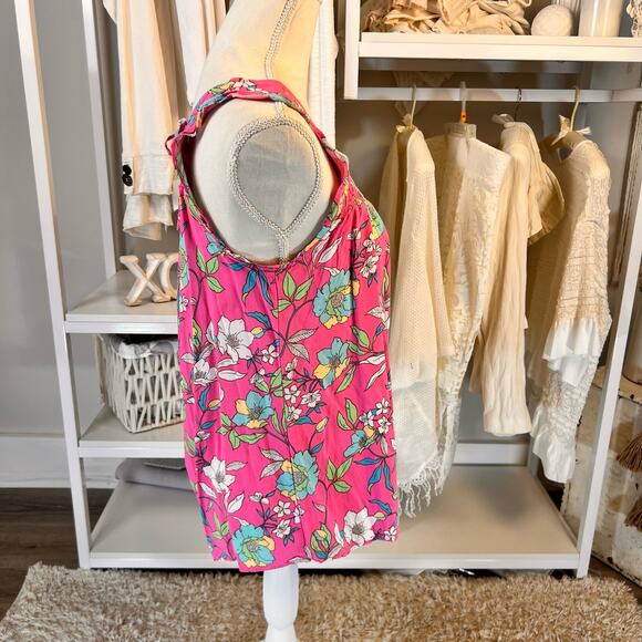 Staccato Women's Size M Flowy Floral Tie back floral top, flirty, romantic #3014 - Picture 2 of 7